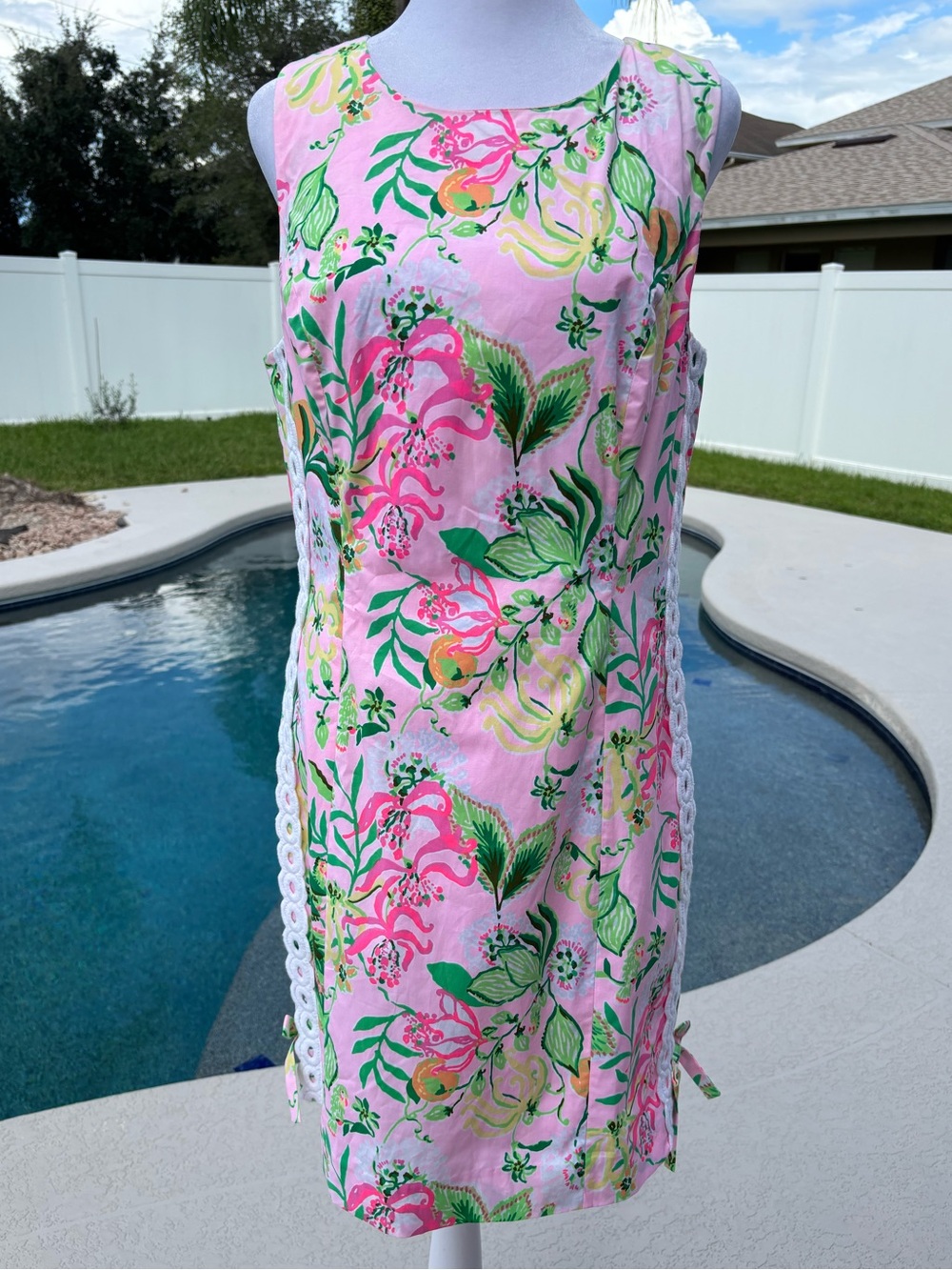 Lilly Pulitzer Mila Cotton Shift Dress in Multi Via Amore Spritzer NWT size 8